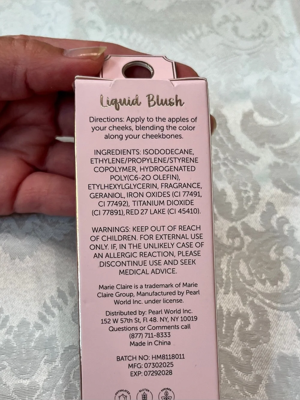Marie Claire Liquid Blush - Dusty Pink